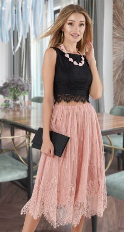 Гіпюрова спідниця пліссе