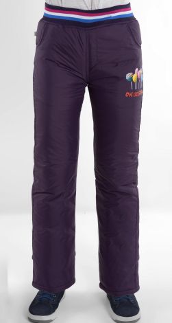 Штани плащівка на синтепоні для дівчаток