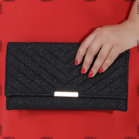 Чорний мерцающий конверт