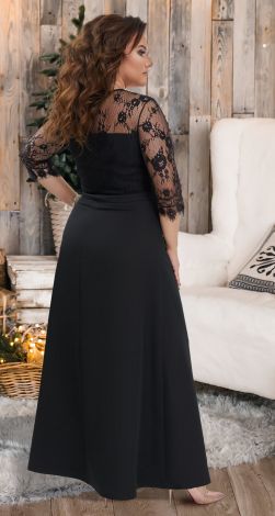 Длинное нарядное платье большого размера