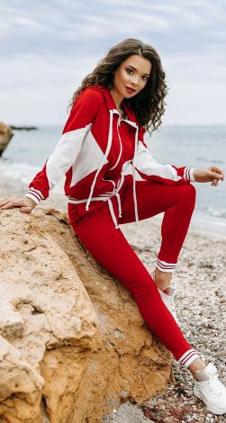 red suit