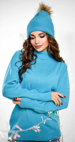 Тёплый гольф с высокой стойкой 