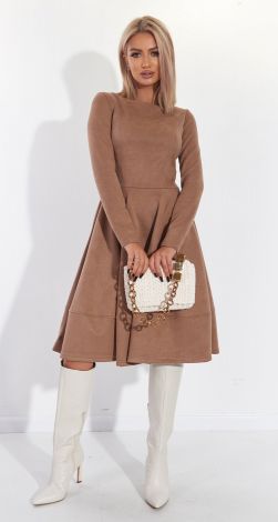 Замшева сукня