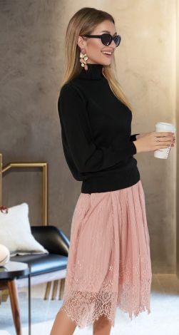 Тёплый гольф с высокой стойкой 