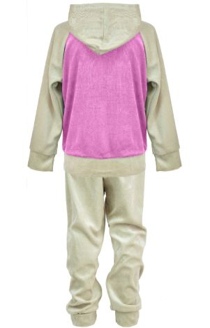 Velor suit for girls