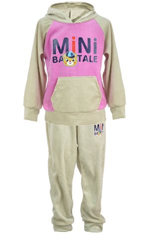 Velor suit for girls