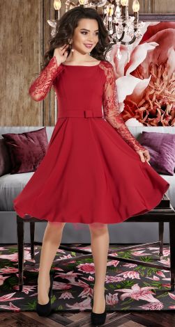 Нарядное платье с фатиновым подюбником