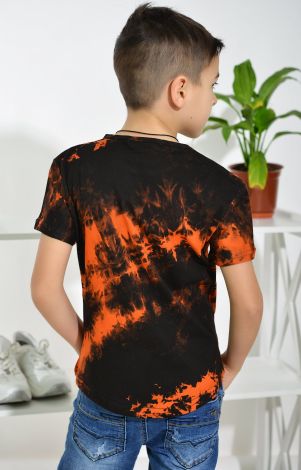 Футболка на хлопчика помаранчева