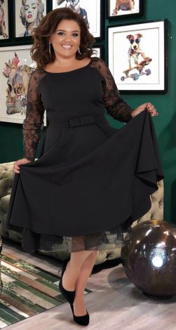 Нарядное платье с фатиновым подюбником