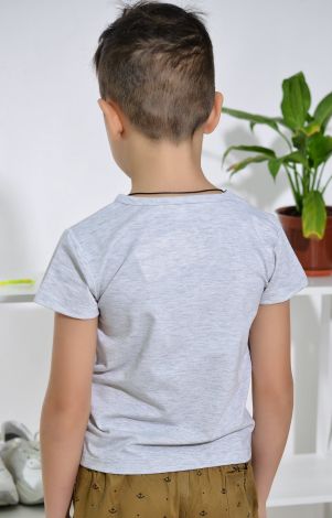 Футболка на хлопчика сіра
