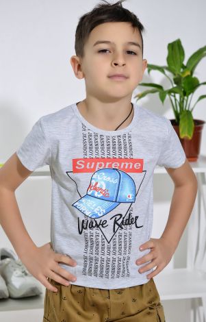 Футболка на хлопчика сіра