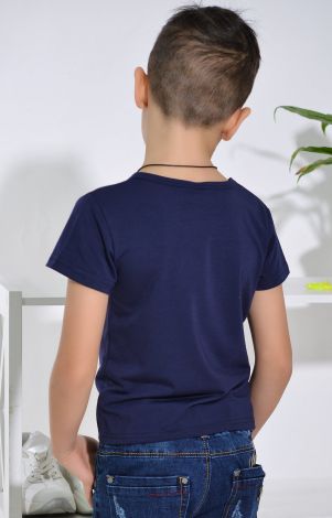 Футболка на хлопчика синя