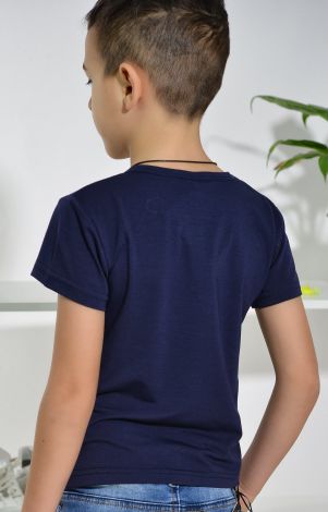 Футболка на хлопчика синя