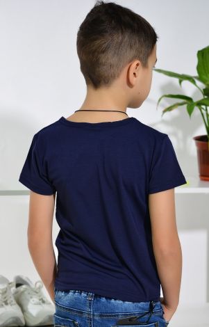 Футболка на хлопчика синя