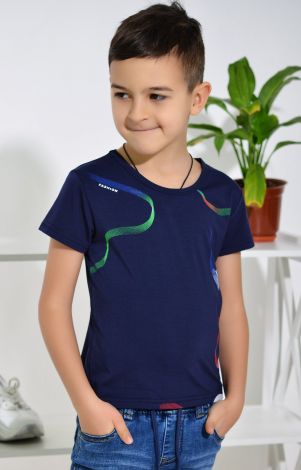 Футболка на хлопчика синя