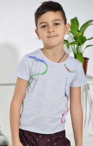 Футболка на хлопчика сіра