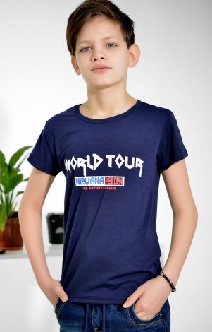 Футболка на хлопчика синя