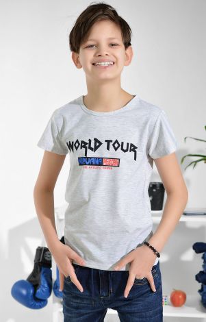 Футболка на хлопчика сіра