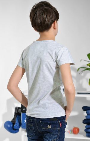 Футболка на хлопчика сіра