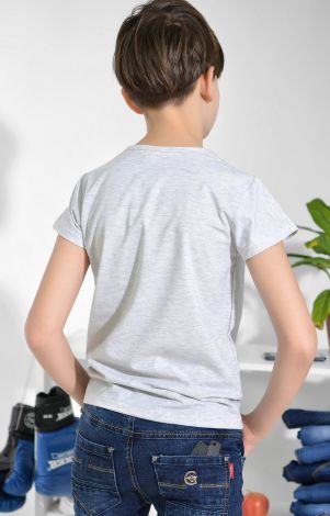 Футболка на хлопчика сіра