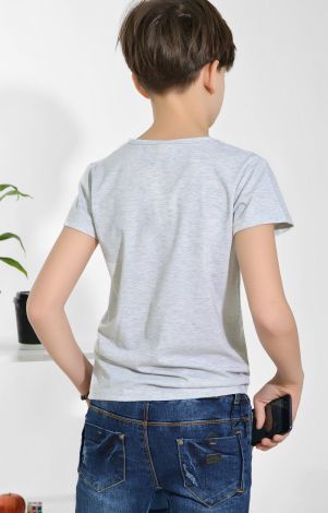 Футболка на хлопчика сіра