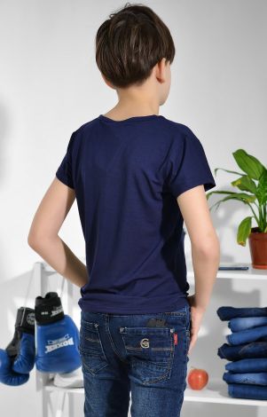 Футболка на хлопчика синя