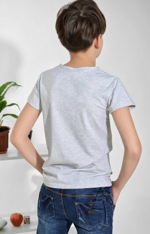 Футболка на хлопчика сіра