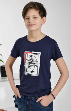 Футболка на хлопчика синя