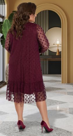 Свободное платье с сеточкой 