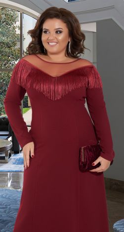 Длинное вечернее платье большого размера