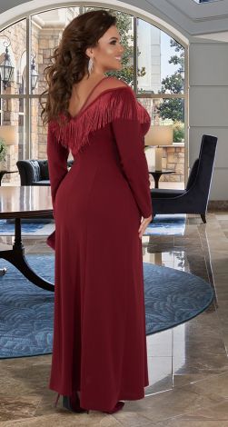 Длинное вечернее платье большого размера