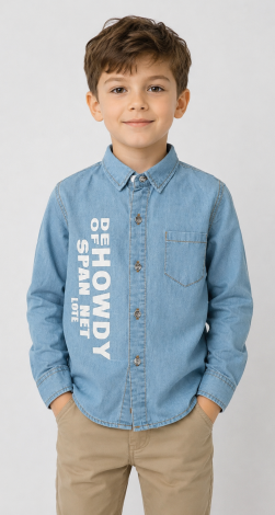 Сорочка джинсова для хлопчика 