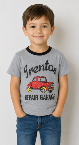 Сіра футболка для хлопчика Trenton Repair Garage
