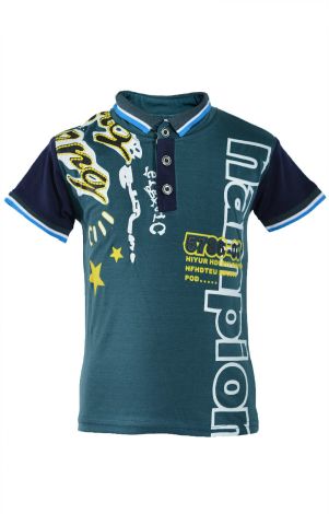 Футболка на хлопчика зелена