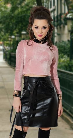 Шкіряна спідниця