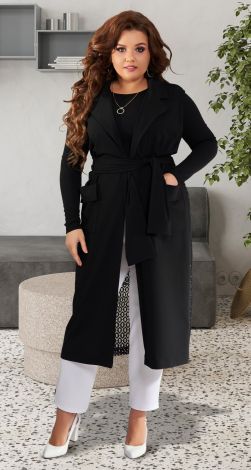 Костюм кардиган большого размера