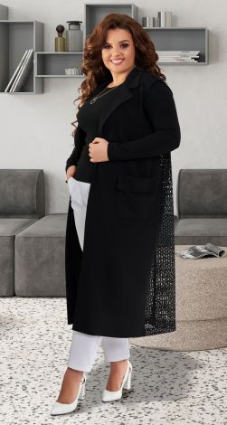 Костюм кардиган большого размера