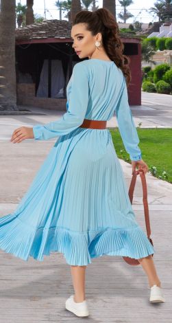 Платье с красивой юбкой плиссе