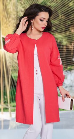 Кардиган із льону