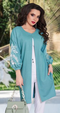 Кардиган із льону