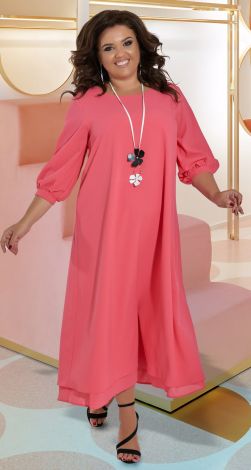 Нарядное шифоновое платье большого размера