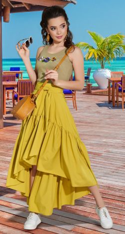 Лёгкая юбка  на запах