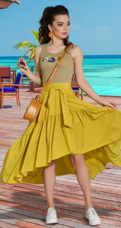 Лёгкая юбка  на запах