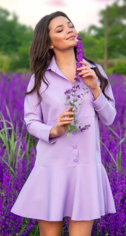 Свободное платье рубашка 