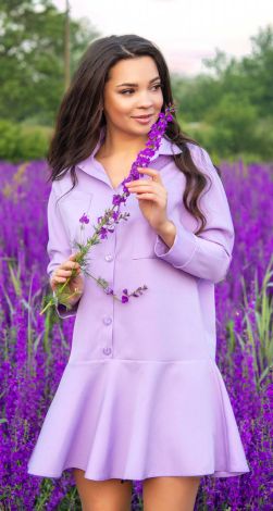 Свободное платье рубашка 