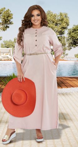 Льняное платье туника большого размера