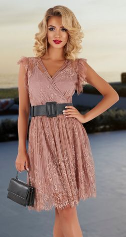 Гипюровое платье плисе