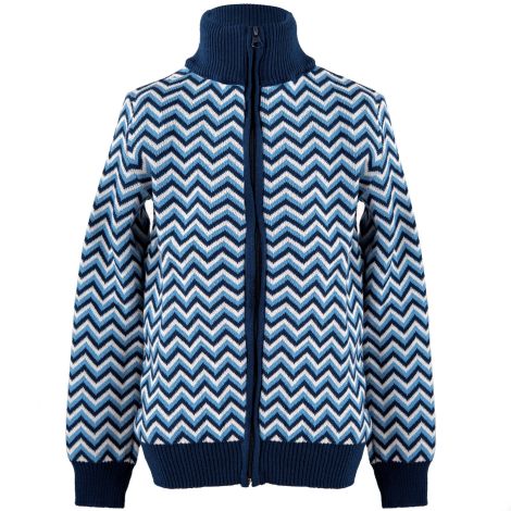 Кофта на девочку зигзаг