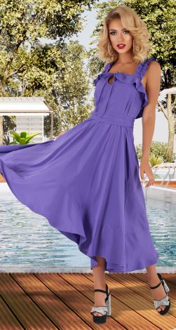 Длинный сарафан с оборками