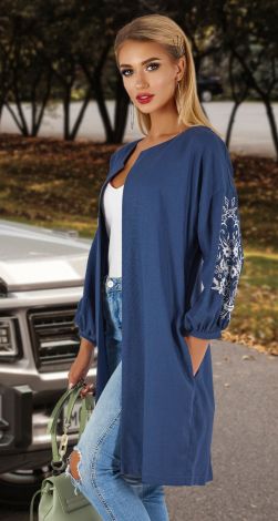 Кардиган із льону